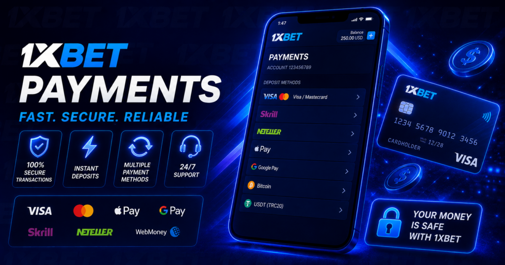 1xBet payments
