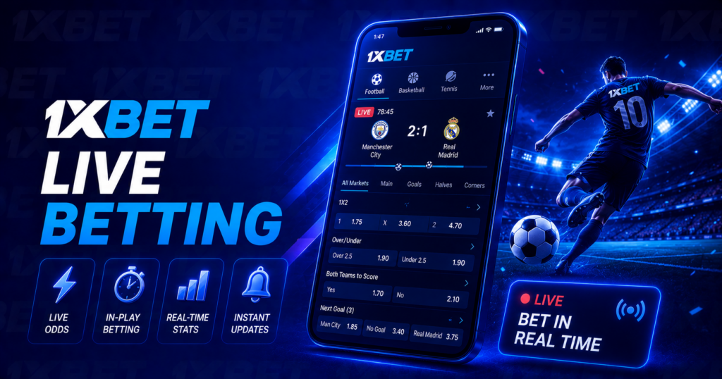1XbET Live betting