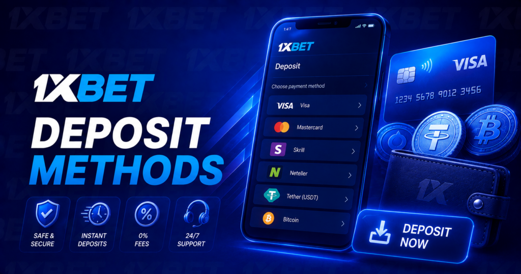 1xBet deposit options